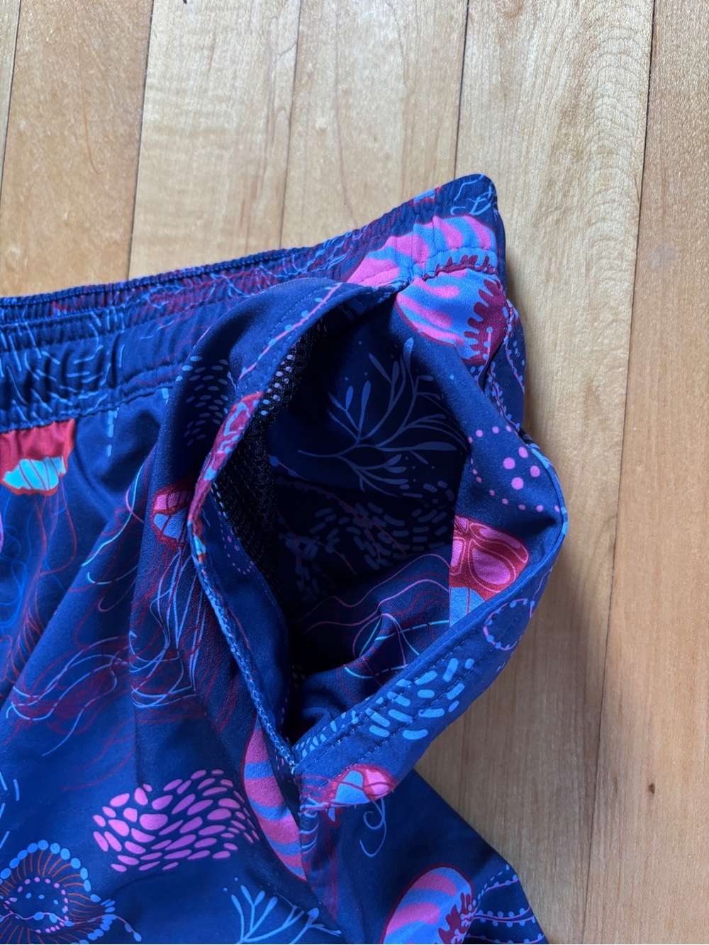 Jellyfish Men’s XL Bathing Suit | MeUndies Blue Purple Swim Trunks Beach Shorts - Picture 8 of 15